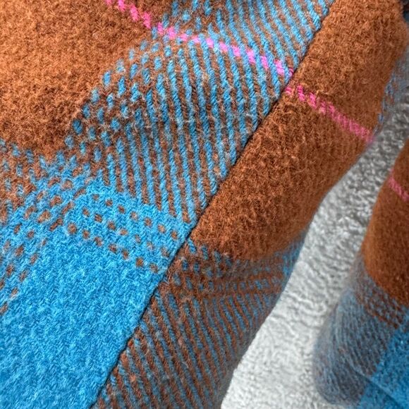 Sundance Jacket Womens S Plaid Blue Rolaine Quilted Lined Patch Pocket Button - Picture 15 of 16